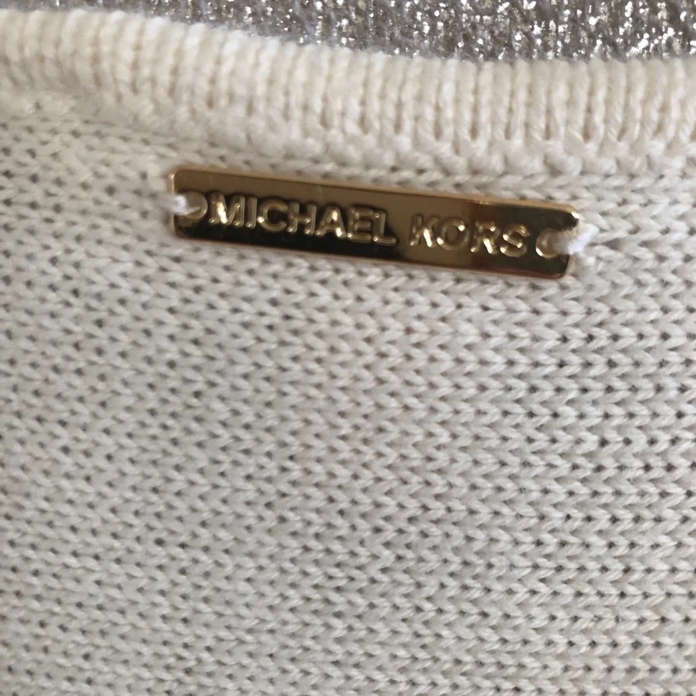 Michael Kors Off White Long Sleeve Sweatshirt
